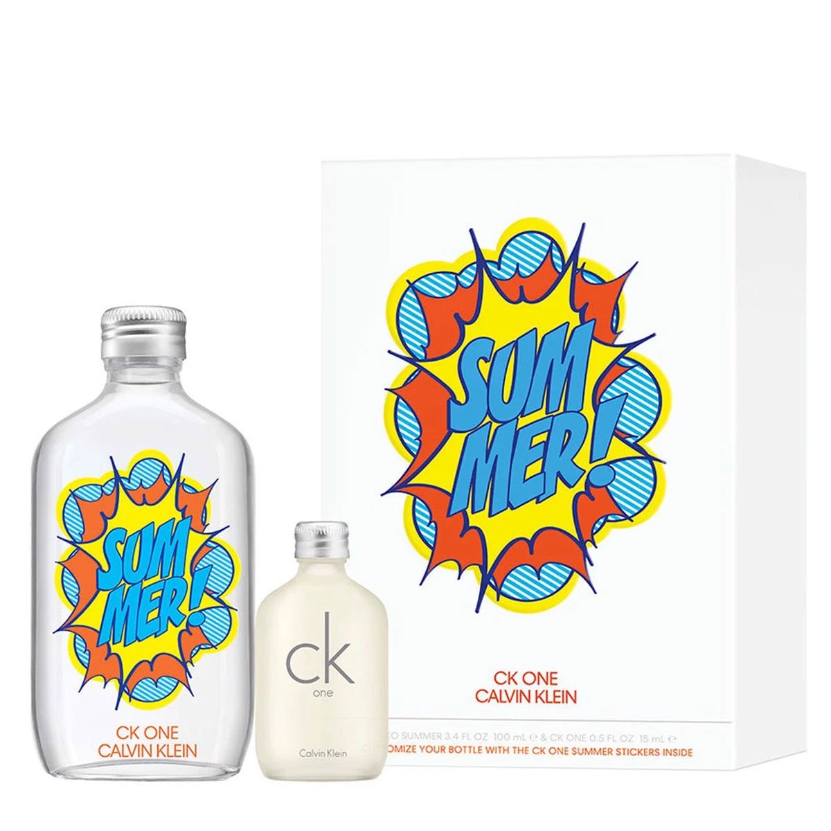 Gift Set Calvin Klein CK One Summer 2019 2pcs ( EDT 100ml & 15ml )