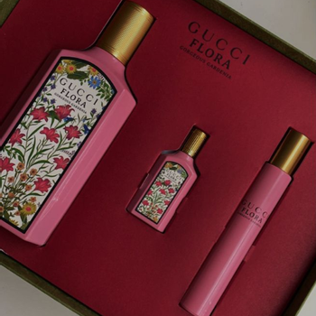 Gift Set Gucci Flora Gorgeous Gardenia Eau de Parfum 3pcs | namperfume